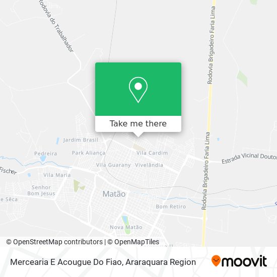 Mercearia E Acougue Do Fiao map