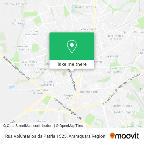 Rua Voluntários da Pátria 1523 map