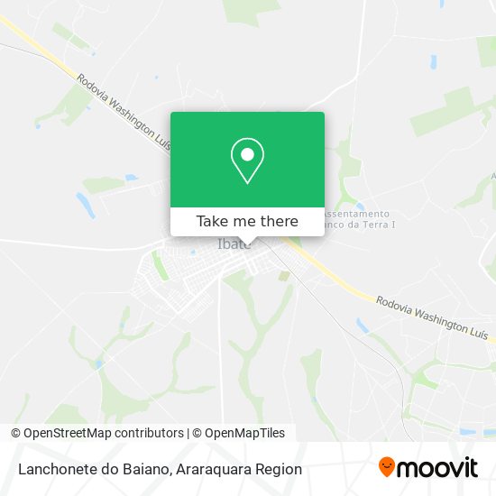 Lanchonete do Baiano map
