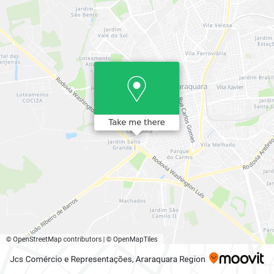 Jcs Comércio e Representações map