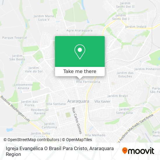 Igreja Evangélica O Brasil Para Cristo map