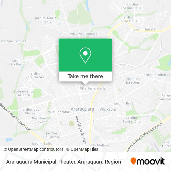 Araraquara Municipal Theater map