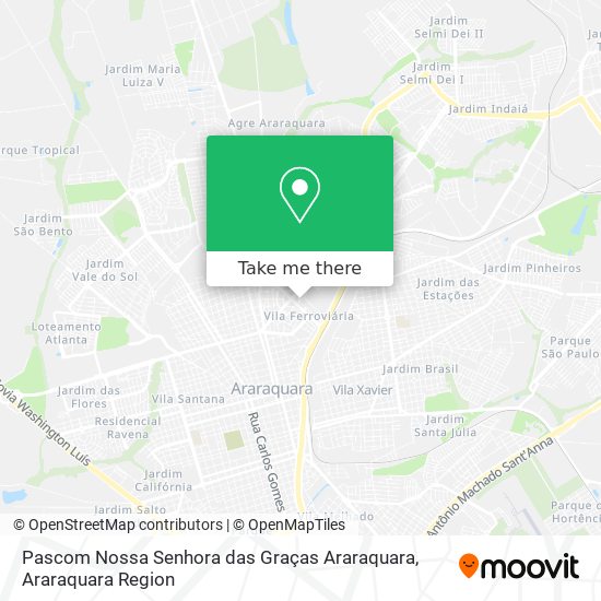 Pascom Nossa Senhora das Graças Araraquara map