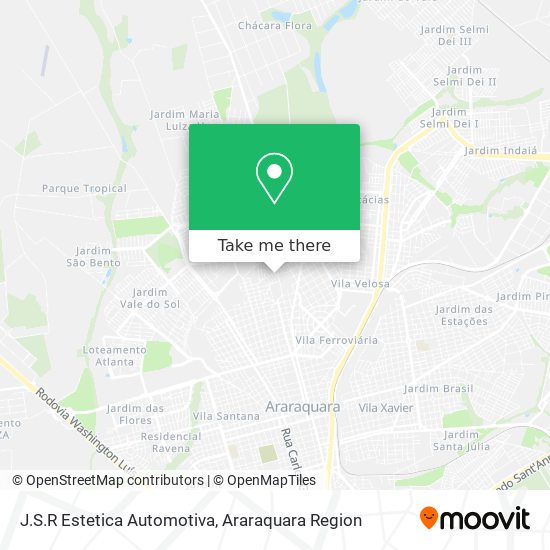 J.S.R Estetica Automotiva map
