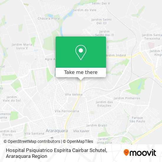 Hospital Psiquiatrico Espírita Cairbar Schutel map
