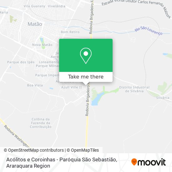 Acólitos e Coroinhas - Paróquia São Sebastião map