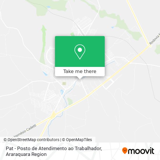 Pat - Posto de Atendimento ao Trabalhador map