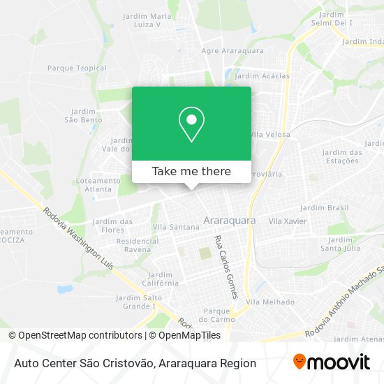 Mapa Auto Center São Cristovão