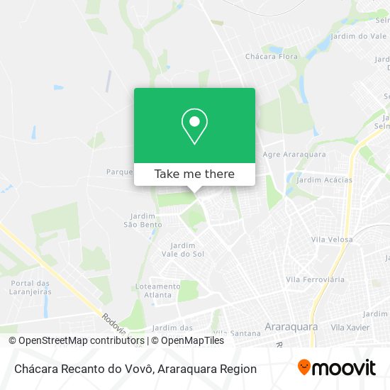 Chácara Recanto do Vovô map