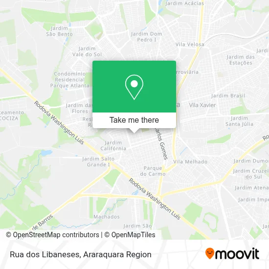 Rua dos Libaneses map