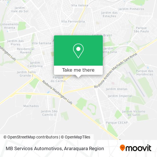 MB Servicos Automotivos map