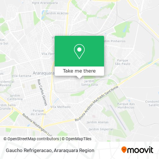 Gaucho Refrigeracao map