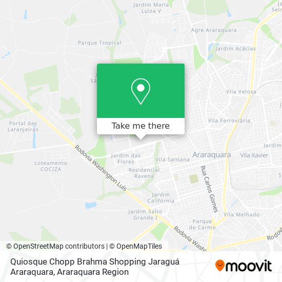 Quiosque Chopp Brahma Shopping Jaraguá Araraquara map