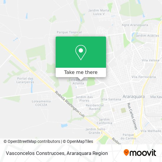 Vasconcelos Construcoes map