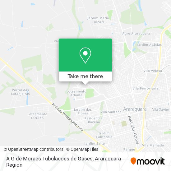 A G de Moraes Tubulacoes de Gases map