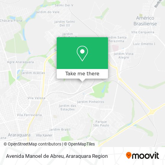 Mapa Avenida Manoel de Abreu