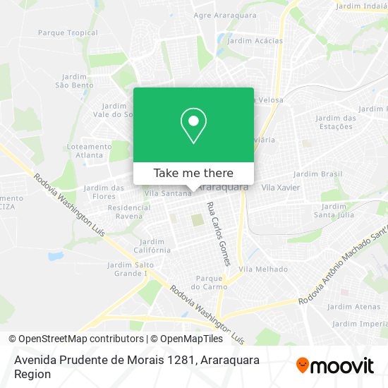 Avenida Prudente de Morais 1281 map