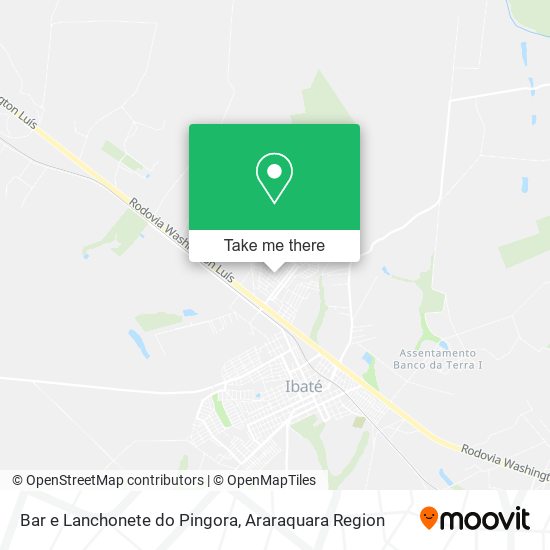 Mapa Bar e Lanchonete do Pingora