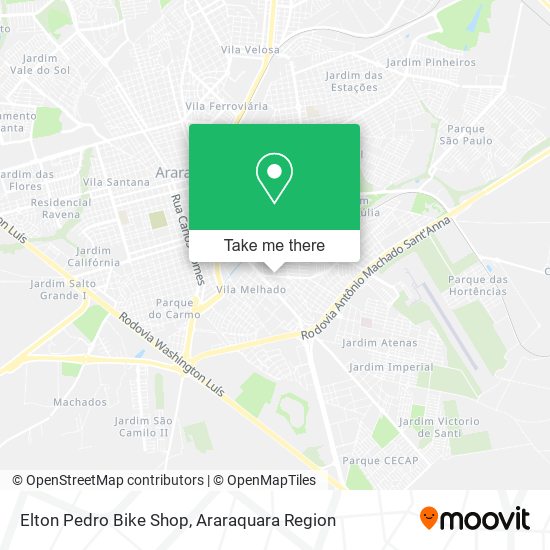 Mapa Elton Pedro Bike Shop