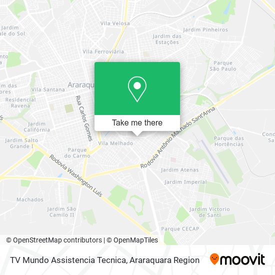 TV Mundo Assistencia Tecnica map