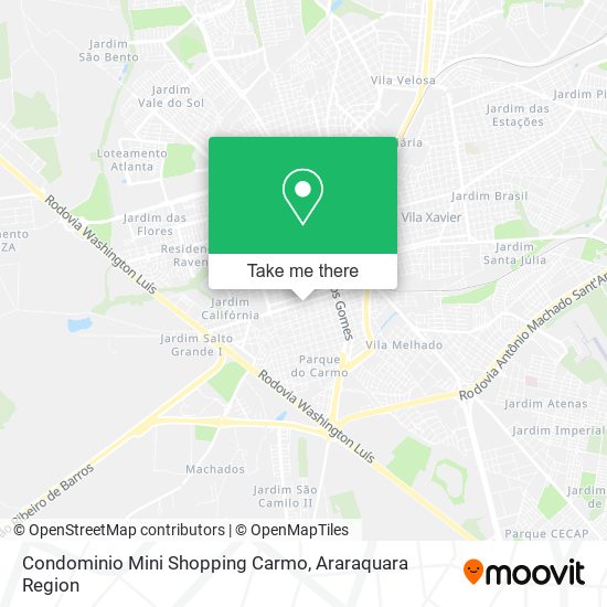 Mapa Condominio Mini Shopping Carmo