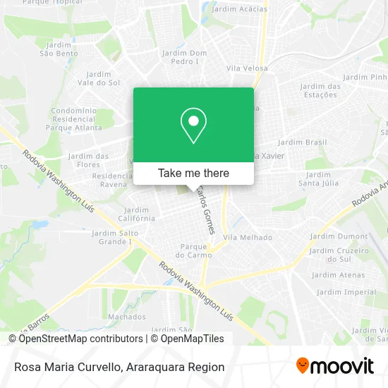 Rosa Maria Curvello map