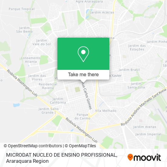 Mapa MICRODAT NUCLEO DE ENSINO PROFISSIONAL