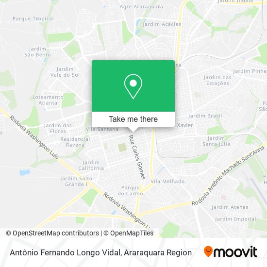 Antônio Fernando Longo Vidal map