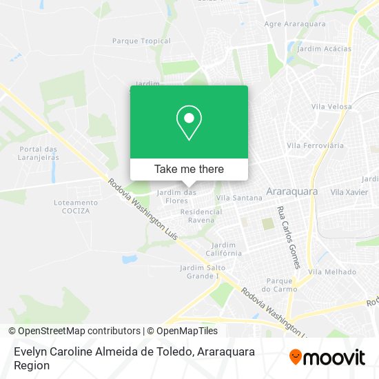 Evelyn Caroline Almeida de Toledo map