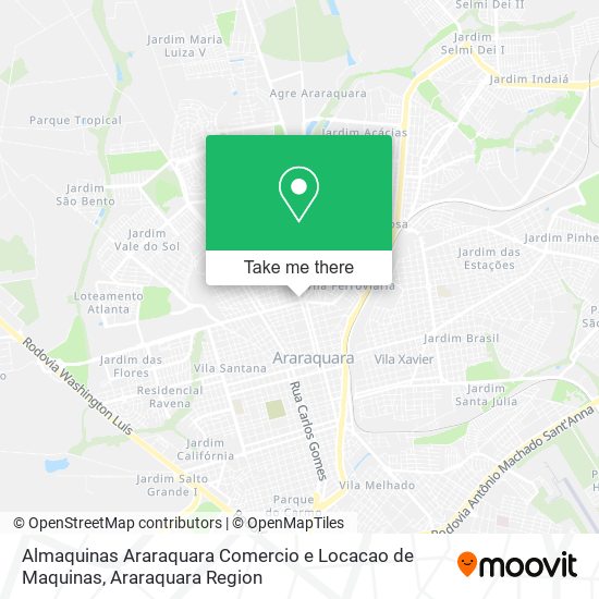 Almaquinas Araraquara Comercio e Locacao de Maquinas map
