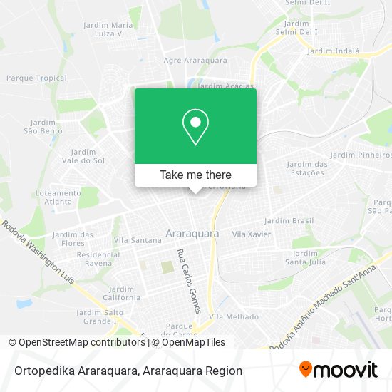 Ortopedika Araraquara map
