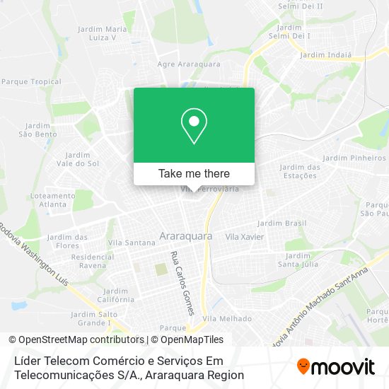 Líder Telecom Comércio e Serviços Em Telecomunicações S / A. map