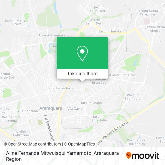 Aline Fernanda Mitwuisqui Yamamoto map