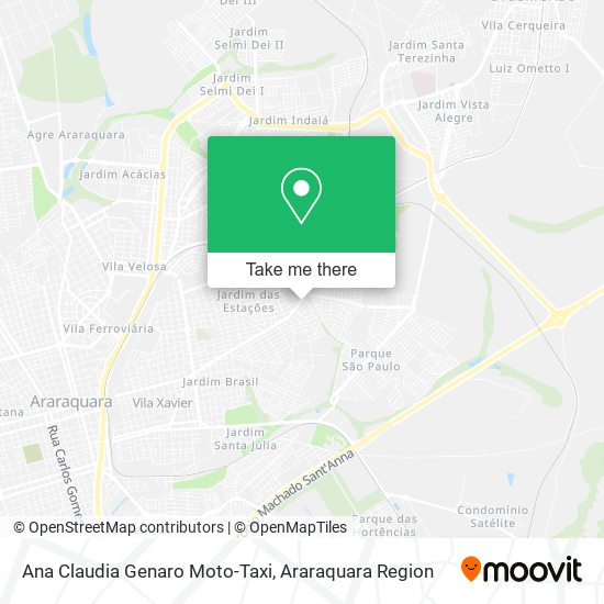 Ana Claudia Genaro Moto-Taxi map