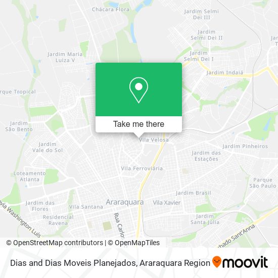 Dias and Dias Moveis Planejados map