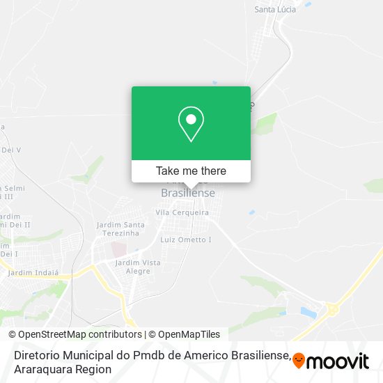 Mapa Diretorio Municipal do Pmdb de Americo Brasiliense