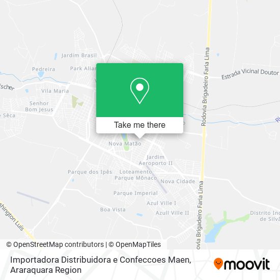 Importadora Distribuidora e Confeccoes Maen map