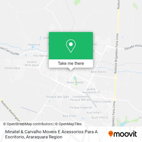Mapa Minatel & Carvalho Moveis E Acessorios Para A Escritorio