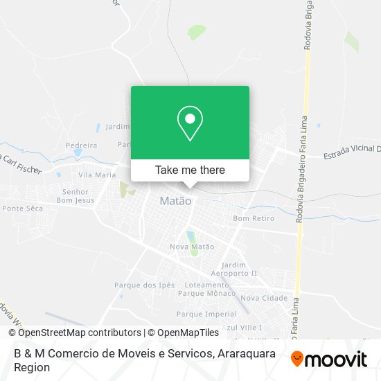 B & M Comercio de Moveis e Servicos map