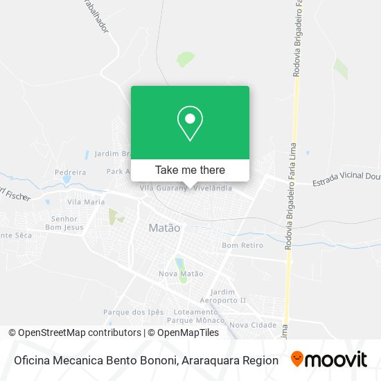 Oficina Mecanica Bento Bononi map