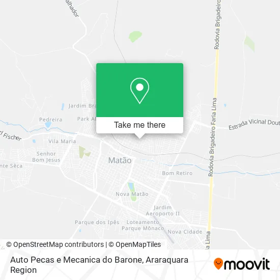 Auto Pecas e Mecanica do Barone map