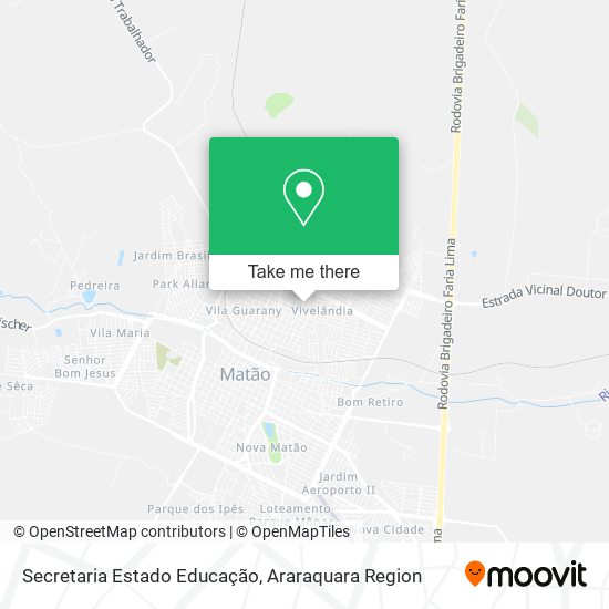 Mapa Secretaria Estado Educação