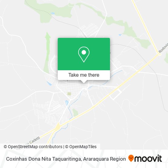 Coxinhas Dona Nita Taquaritinga map