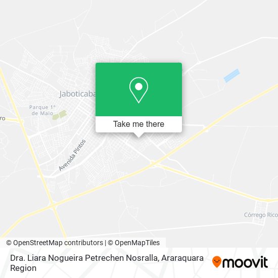 Mapa Dra. Liara Nogueira Petrechen Nosralla