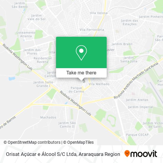 Orisat Açúcar e Álcool S / C Ltda map