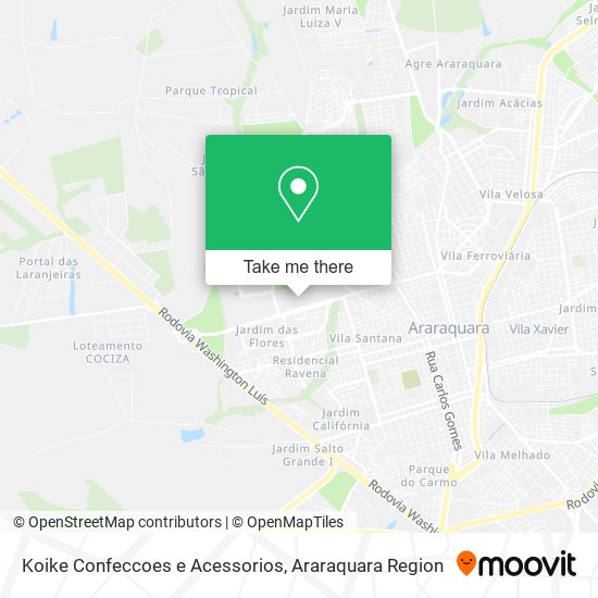 Koike Confeccoes e Acessorios map