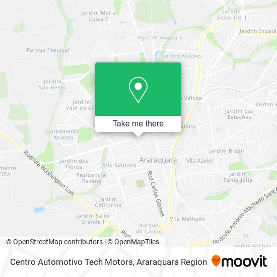 Mapa Centro Automotivo Tech Motors