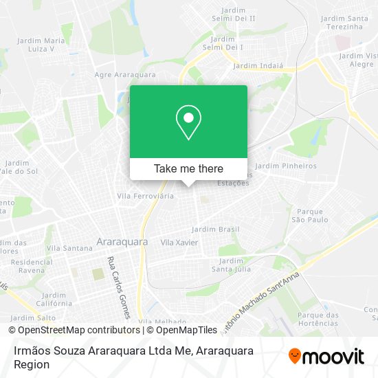 Irmãos Souza Araraquara Ltda Me map