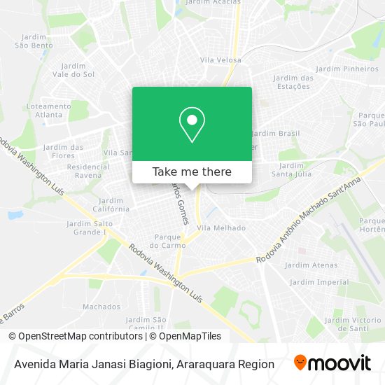 Avenida Maria Janasi Biagioni map