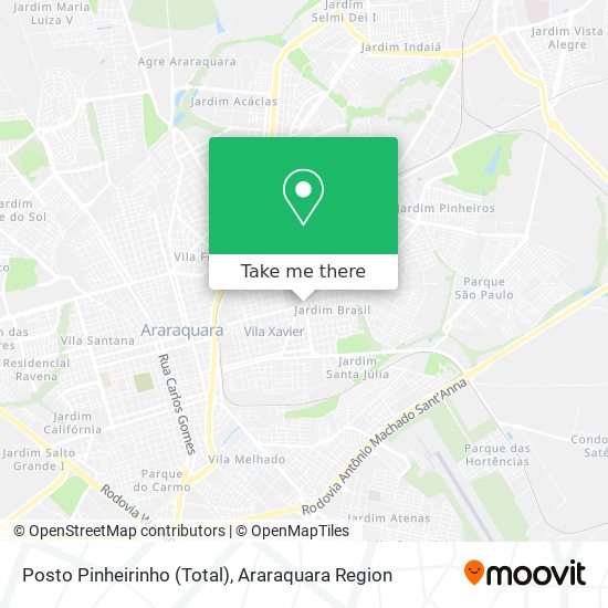 Posto Pinheirinho (Total) map
